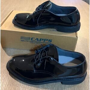 CAPPS Men's Shiny Oxford Shoes - Airlite Uniform Footwear Size 12.5D US Made